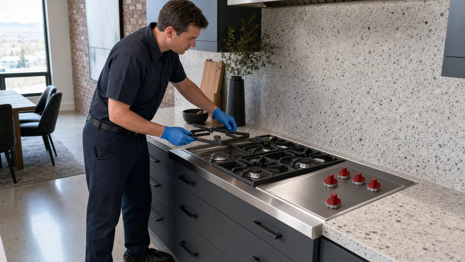 Professional cooktop service