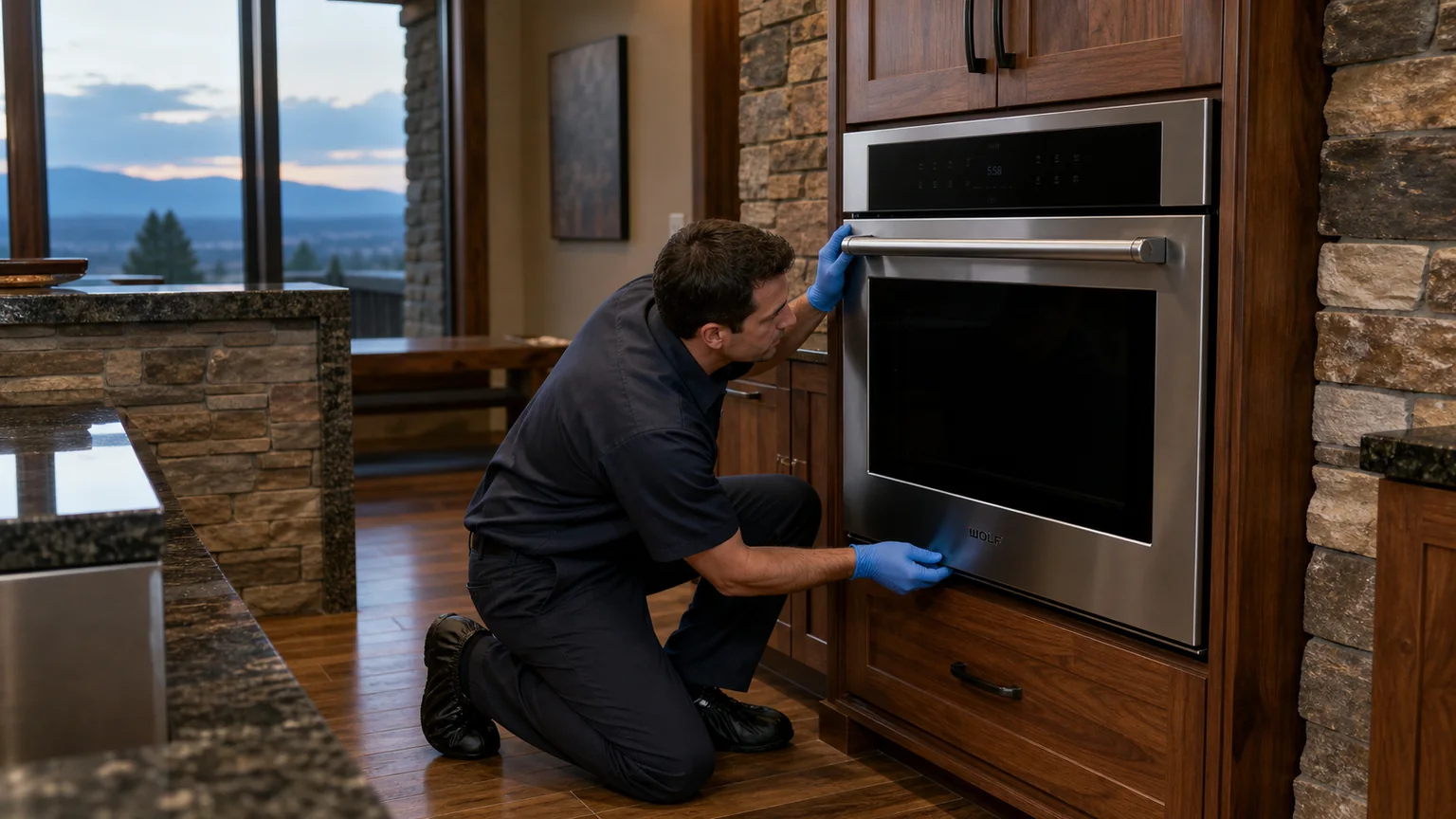Built-in wall-oven service